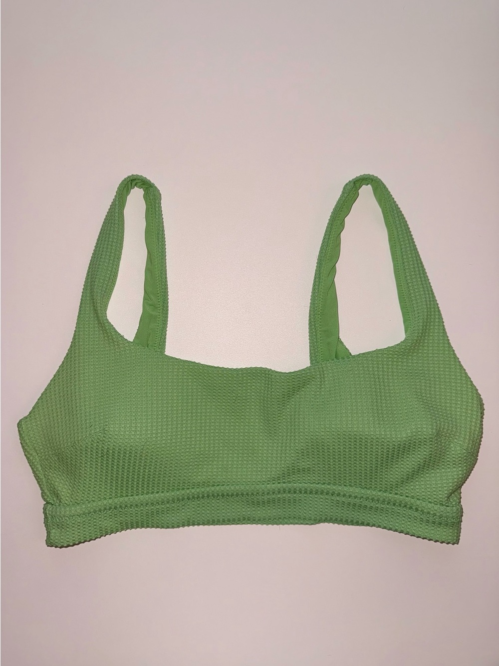Aerie Green Scoop Neck Bikini Top
